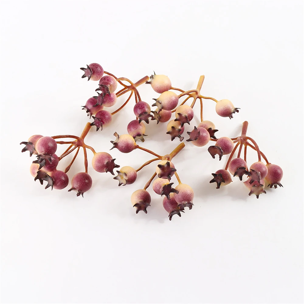 5PCS Künstliche Holly Beeren Künstliche Blume Decor Mini Weihnachten Baum Dekoration Berry DIY Hochzeit Wohnkultur Handwerk Liefert – Detail 12