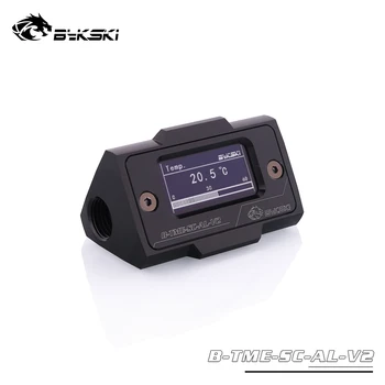 

Bykski,Silver,Black Real Time Temperature Display Of Split Water Cooling Thermometer OLED LCD Screen Display,B-TME-SC-V2