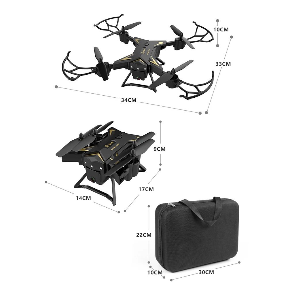 Квадрокоптер K601G профессиональный широкий угол обзора 4K Full HD камера Wi Fi GPS следуй