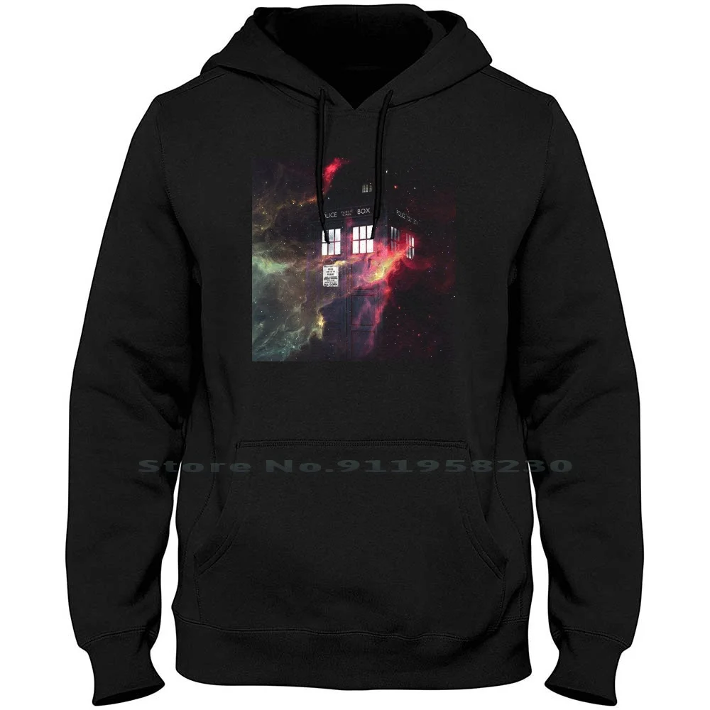 Tardis Space Galaxy Nebula Men Felpa Con Cappuccio Maglione 6Xl Big Size Cotton Public Police Nebula Space Pace Call Who Spa Ice Gal Box Ace
