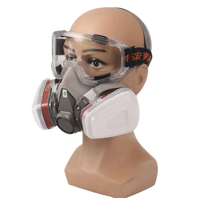

Painting Spraying Dust Gas Mask Respirator Safety Work Filter Dust Mask For 3M 6200 5N11 6001 501 N95 Hotselling