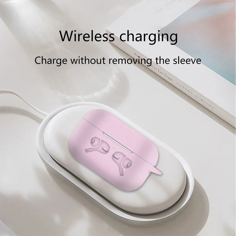 Силиконовый чехол для Airpods Pro, беспроводной Чехол для гарнитуры, роскошный противоударный защитный чехол для Air Pods Pro, коробка с крючком