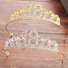 Торт Корона 18-летний буквами Корона торт выпечки украшения подарок на день рождения Аксессуары полукруг Корона завод