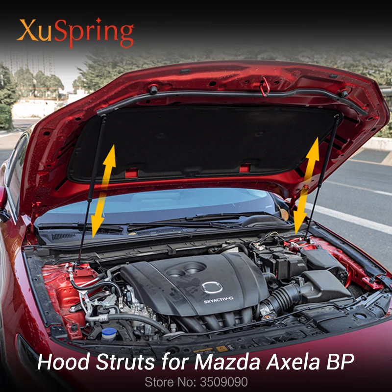Для Mazda 3 Axela BP Автомобильный капот Лифт поддержка пружинный амортизатор газовый кронштейн стойки штанги гидравлический демпфер для укладки