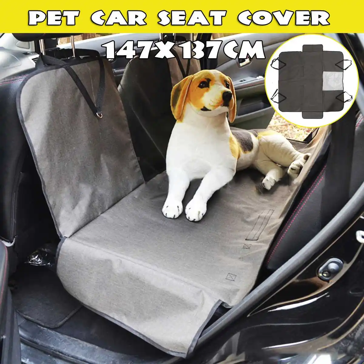 Переноска для собак и кошек водонепроницаемый задний Чехол для домашних животных чехол для на автомобильное сиденье для перевозки собак коврики Гамак Протектор с ремнем безопасности Transportin Perro