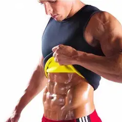 Men's Body Shaping Waistcoat Slimming Fitness Shapewear Shirts Athlethic Workout Tops