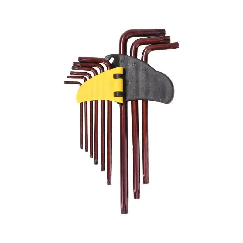 9 шт. Набор шестигранных ключей Torx L отвертка для ключей шестигранные гаечные ключи внутренний шестигранный звездочный Ключ Torx набор ручных инструментов для ремонта