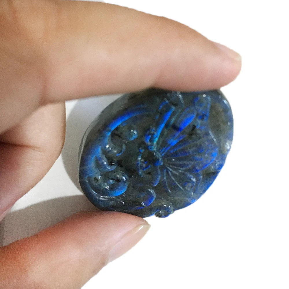 Natural Labradorite Butterfly Pendant Moonstone Necklace Quartz Crystal Pendant Healing Crystal Stone Charms Jewelry Gift