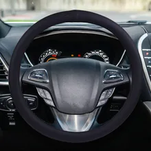 Автомобильные Чехлы На Руль Подходит для наружного диаметра 37-38 см DIY натуральная кожа оплетка на руль Нескользящая