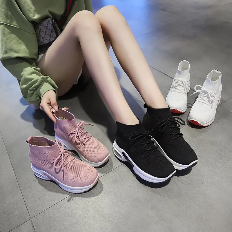 Tenis Mujer; коллекция года; sapato feminino; женская обувь для тенниса; Tenis Blancos; тканые кроссовки; спортивная обувь на платформе; Chaussure Femme; 0