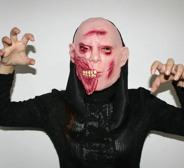 Halloween Makeup Dance Mask Bar Nightclub Scary Mask Horror Grimace Mask Big Face Ghost Series