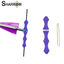 Archery Silicone Roller Arrow Recurve Bow Archery Protective Finger Guard Bow String Rubber Shock Hunting Shooting Accessories