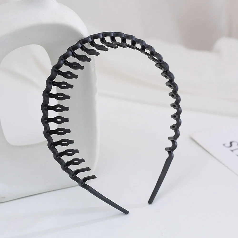 Fashion Simple Headdress Solid Color Resin Hair Comb Non-slip Hairbands Headband Hair Hoop With Teeth Hair Accessories For Women hairclips