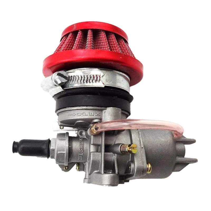 Carburetor Carb Carby + Red Air Filter Stack For 2 Stroke 47Cc 49Cc Engine Parts Mini Moto Kids Atv Quad Dirt Pocket Bike | Автомобили и
