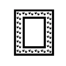 Kokorosa рамка с изображением следов собаки металлические Вырубные штампы для рукоделия Скрапбукинг трафарет для тиснения DIY высечки украшения карт
