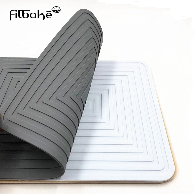 

Nordic Square Silicone Mats Silicone Heat Insulation Pad Non-Slip Placemat Kitchen Rectangle Table Mat Pot Holder Mat Baking Mat
