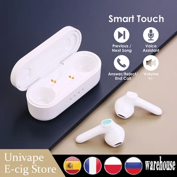 

J64 TWS Bluetooth 5.0 Earphones True Wireless HiFi Earbuds with Charging Case Touch Control Headset f/ Sports Noise Reduction