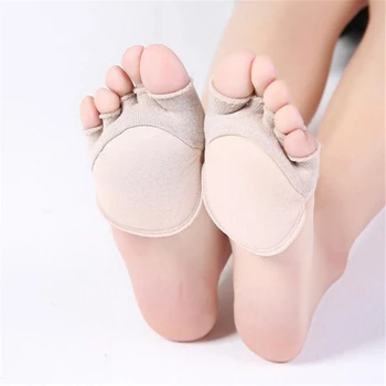 

Five-Finger Socks Women Summer Thin Fish Mouth Shoes High Heel Invisible Half Palm Socks Comfortable Plus Pads Five-finger Socks