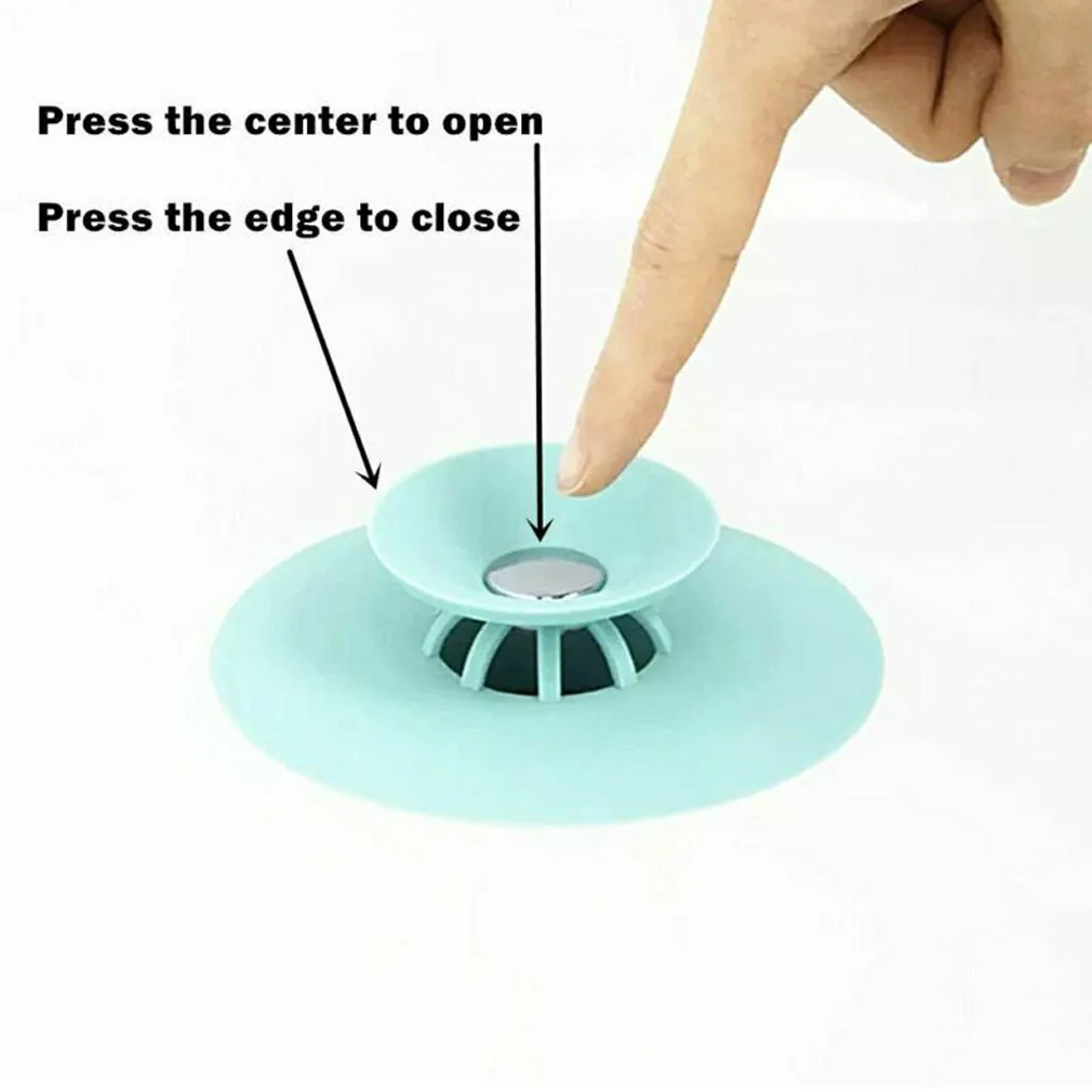 Пресс тип силиконовые фильтры для раковины волос прочный кухня ванная комната анти-засорение Раковина фильтр