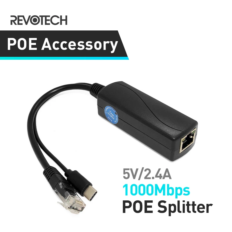5V 2.4A Выход разделитель PoE Тип C разъем IEEE 802.3af Стандартный 10/100/1000 Мбит/с Мощность over Ethernet USB Тип C|Аксессуары для CCTV| | АлиЭкспресс