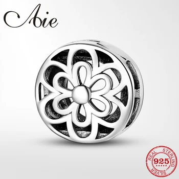 

Hot 925 Sterling Silver Hollow Flowers Clips Beads for Jewelry making Fit Original Reflections Charm Bracelet women jewellery