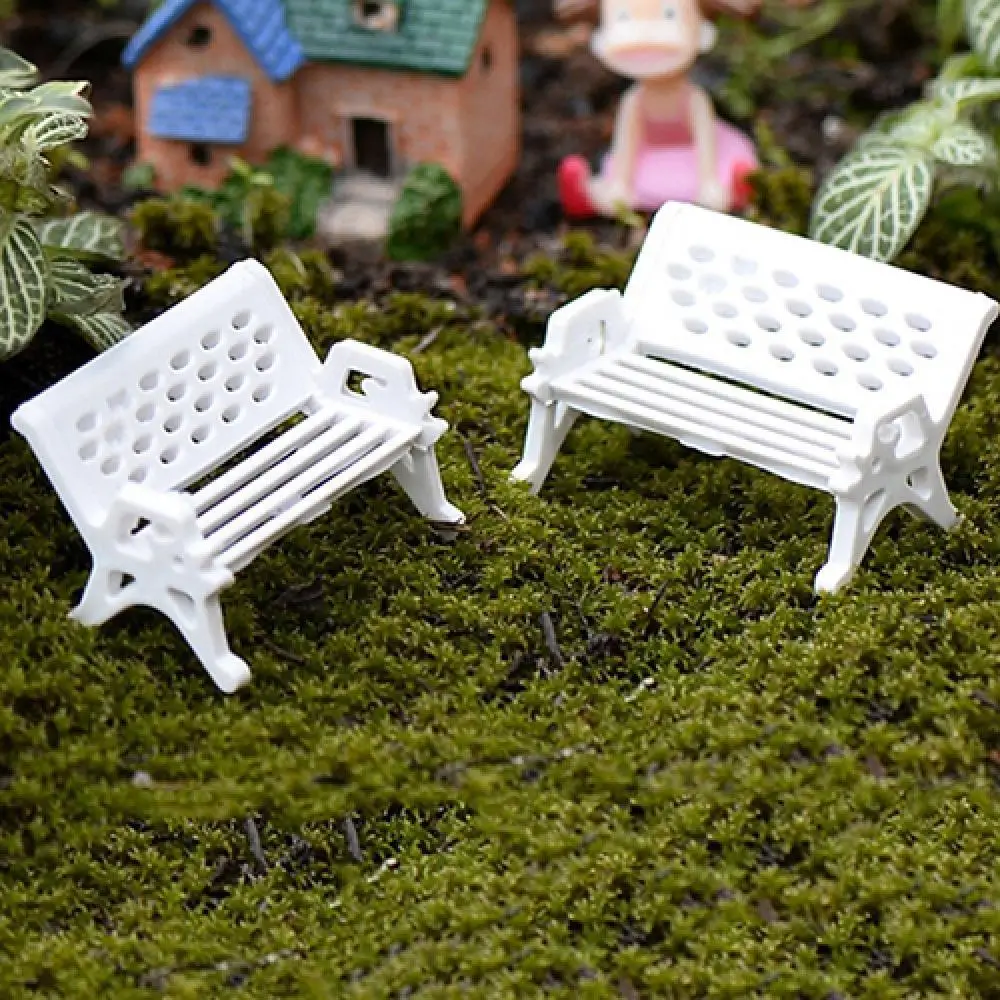 Fairy Garden Kit Micro Mini Swing Chair Decor Miniature Terrarium Doll House