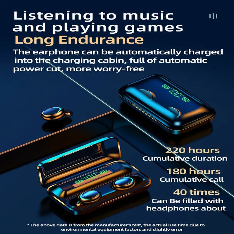 TWS Earbuds Xiomi Earphone Touch Bluetooth Headset Bass Stereo Wireless HIFI Earphone IPX5 Waterproof Sports Headphone With MIC