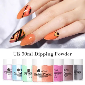 

UR SUGAR Dip Powder Nail Art Glitter Gradient Shining Chrome Pigment Dipping Glitters Set Nail Flakes Sequins