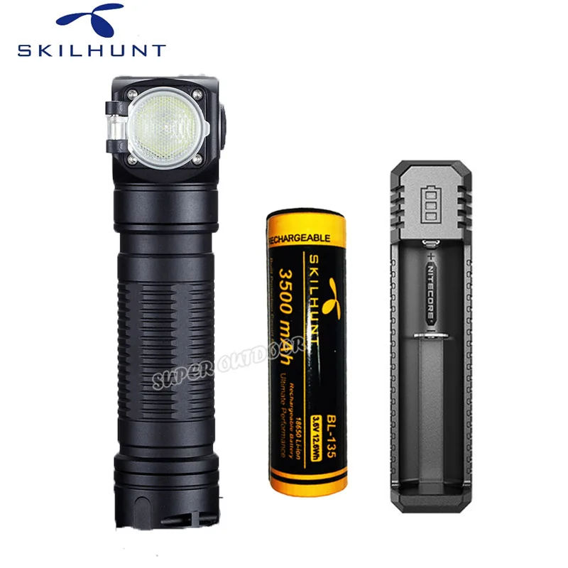 Светодиодный фонарик Skilhunt H04 H04R H04F 1200 люмен два настраиваемых интерфейса USB