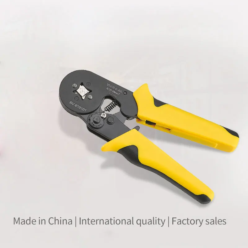 Tubular terminal crimping tools mini electrical pliers HSC8 10SA 0.25-10mm2 23-7AWG 6-4A/6-6A 0.25-6mm2 high precision clamp set