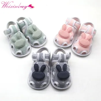 

1 NEW Summer Baby Shoes Baby Girl Hollow Plaid Soft-Soled Princess crib shoes Rabbit Pattern prewalkers02