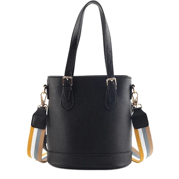 

Fashion Ladies Crossbody Women Shoulder Bag PU Leather Bucket Designer Brand Handbag Luxury Tote Small sac a bandouliere femme