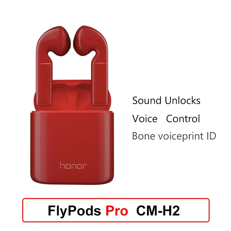 HONOR Flypods PRO TWS наушники Flypods/Lite вкладыши настоящие беспроводные наушники Bluetooth 5,0 для Android и iOS - Цвет: flypods PRO Red