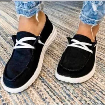 

Autumn Women Flat Casual Shoes Lace Up Round Toe Comfortable Ladies Sneakers Driver Shoes Chaussure Femme
