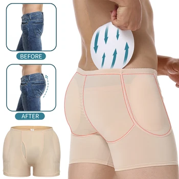 

Men's Butt Lifter Padded Brief Hip Enhancing Boxer Underwear Booty Enhancer Male Padding Shapewear Booster Liftting Body Shaper