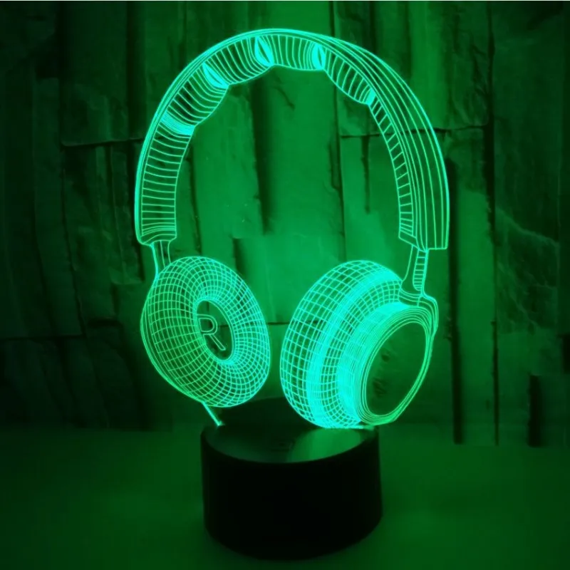 Colorful Touch 3d Lamp Illusion Led Night Light USB Table Lamp for Children Baby Kids Gift Bedside Bedroom Headphone 3D Lamp