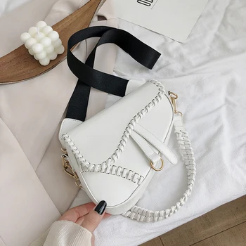 

Saddle Bags For Women 2020 Shoulder Crossbody Sac PU Leather Small Luxury Handbags Women Bags Designer Messenger Bag Tote Bolso