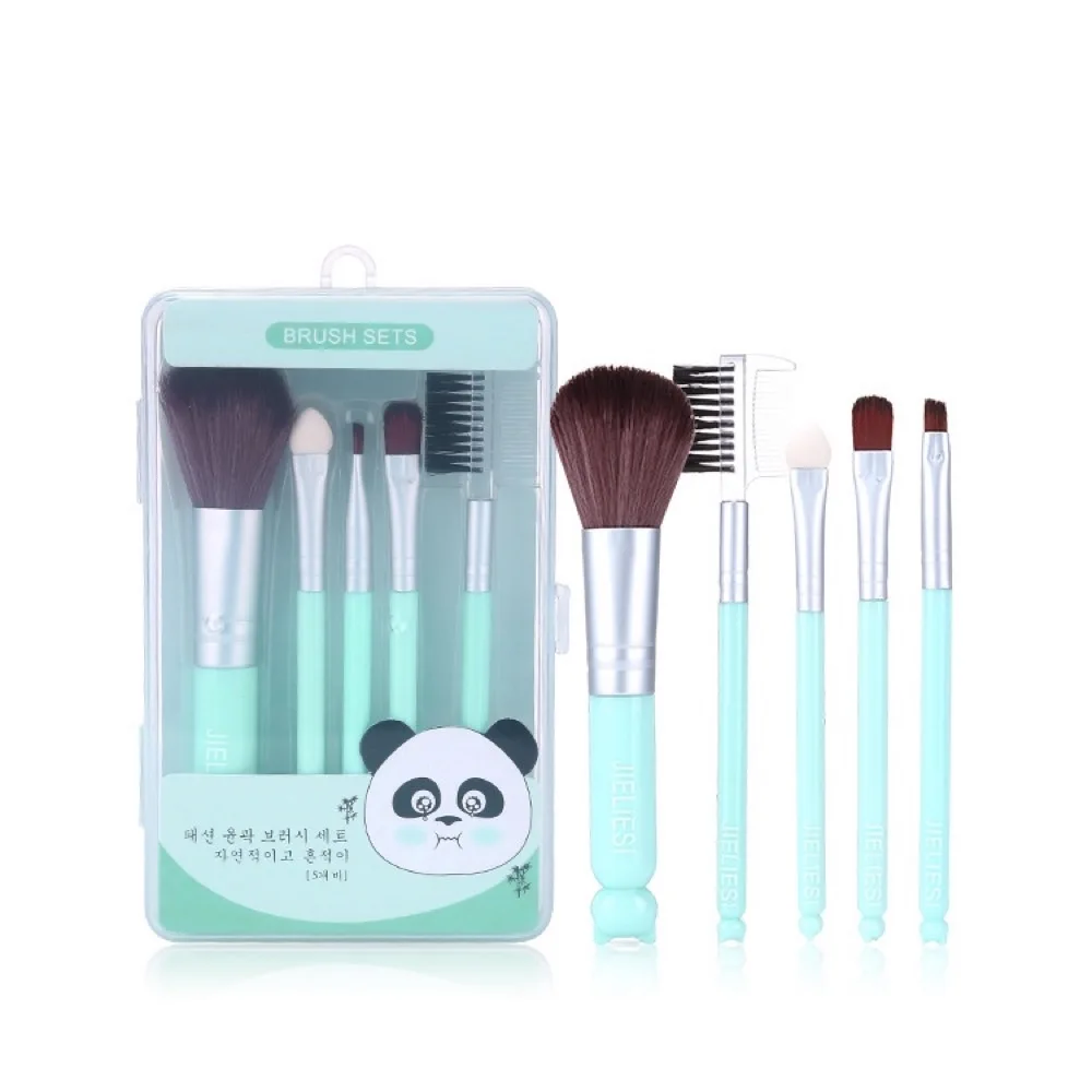 

Beauty Makeup Brush Set of 5 Brushes Beauty Tool Blush Brush Eyelash Brush Eye Shadow Stick Oblique Brush Blurring Brush Makeup