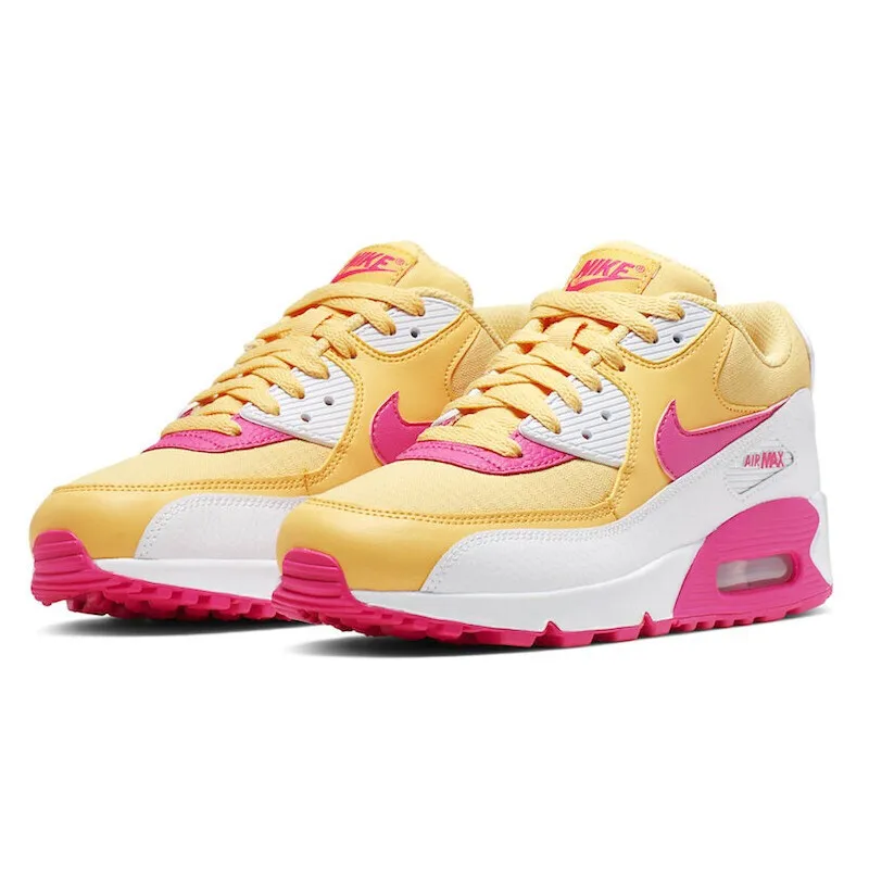 Оригинальные женские кроссовки для бега NIKE AIR MAX 90, дышащие удобные кроссовки с амортизацией, модные кроссовки для фитнеса 325213-031