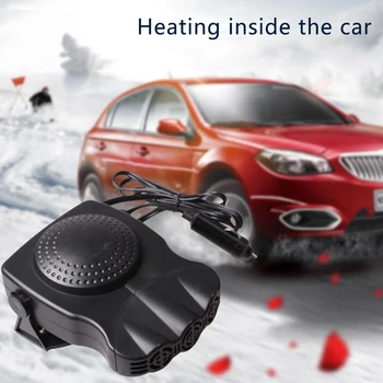 

car 2 in 1 Heating/Cooling Function 3-Outlet Car Heater Auto Electronic Heater Fan Fast Heating Defrost 12V 150W Car Heater