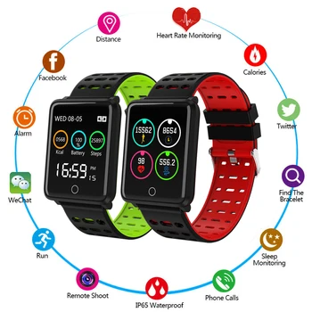 

F3 Smart Bracelet Color Screen Heart Rate Blood Pressure Monitoring Sport Fitness Tracker Bracelet For Men Women Child Watches