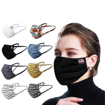 

Adult Man Washable Mask Printed Anti-fog Face Mask Cloth Mouth Mask Reusable Mouth Caps Anti Fog Protective Mouth Cover masques