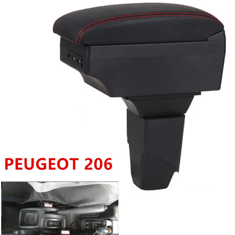 

For PEUGEOT 206 armrest box central Store content box car-styling Storage Center Console products interior accessories