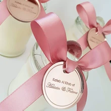 100* персонализированные Выгравированные пары имя круглое золото зеркало монета стол центральный конфетти декорация тег для свадьбы и помолвки