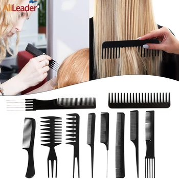 

Alileader Wholesale Hair Combs Hairdressing Accessories For Hairdresser 10 pcs/set Hairdressing Combs For Salon Free Shipping