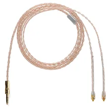 Alo referência 8 iem cabo de áudio 8 núcleo de alta fidelidade fone ouvido cabo 4.4mm plug mmcx conector para andromeda orion atlas se535 fone ouvido