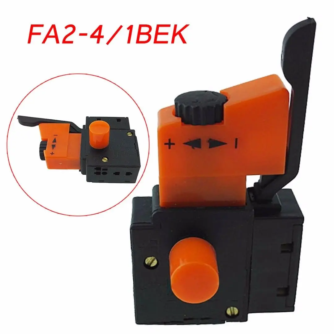 

5E4 FA2-4/1BEK Lock Electric Hand Drill Speed Control Trigger Switch Stable Hot