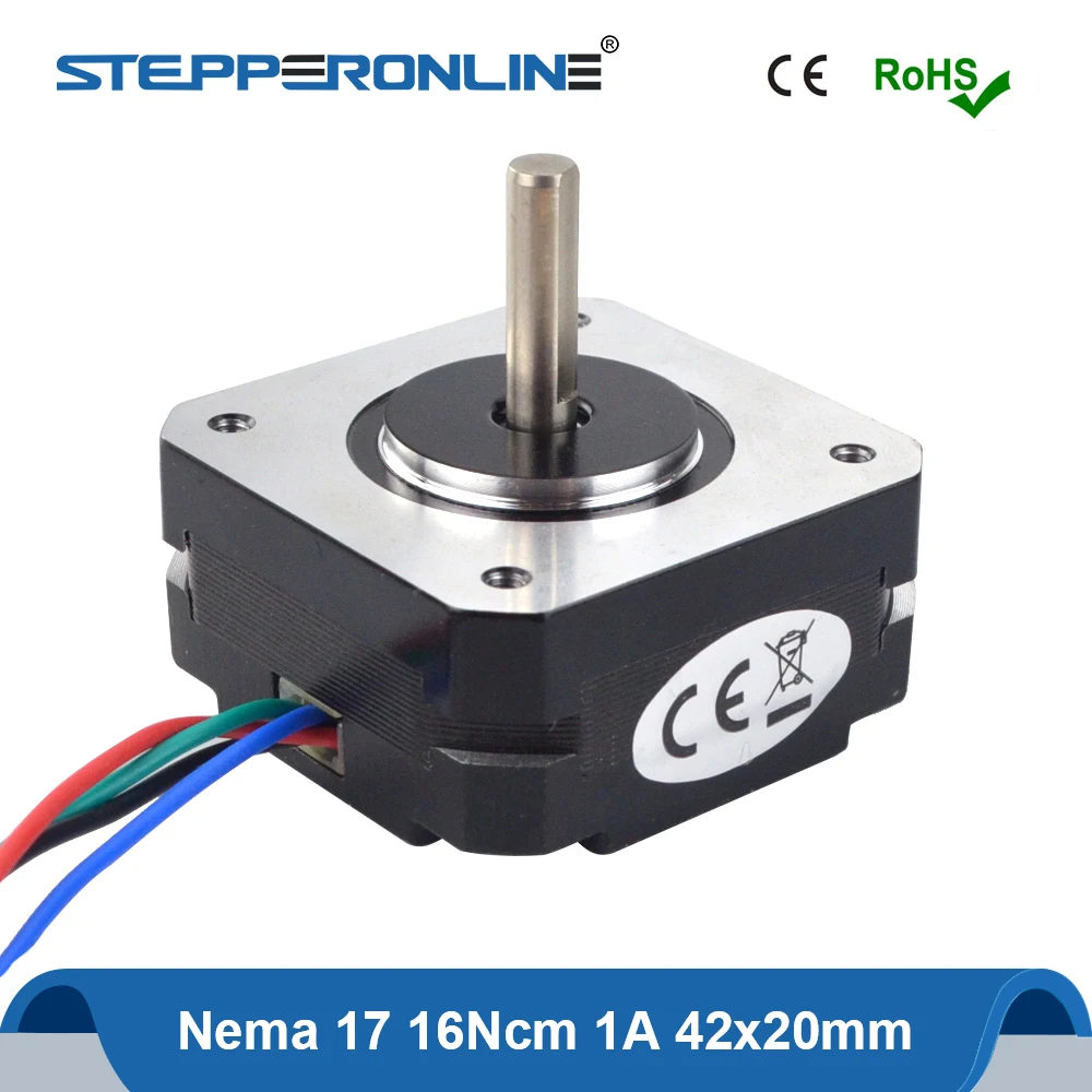 Короткий корпус Nema17 шаговый двигатель 20 мм 16Ncm 1A Nema 17 42 Мотор 4 свинцовый 17HS08 1004S