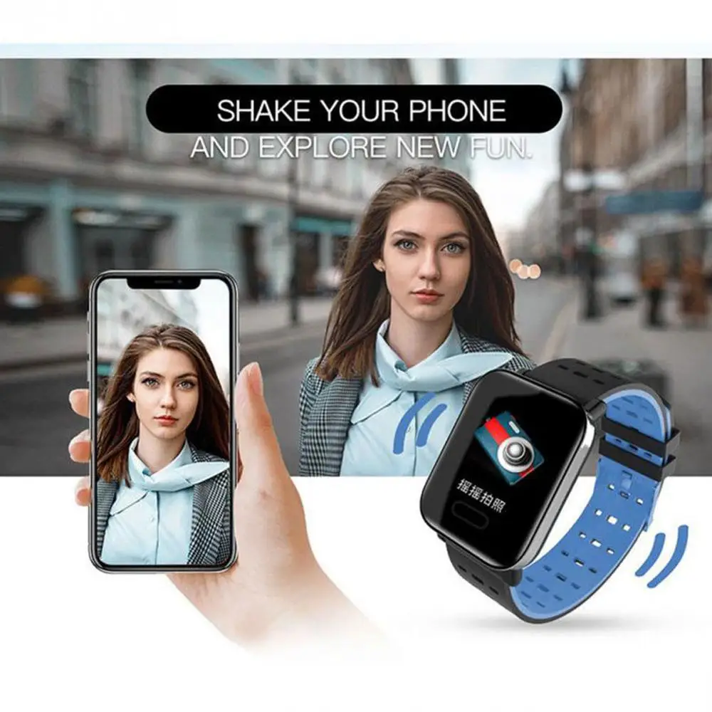 New Smart Watch HD Big Screen Waterproof Swimming Smart Watch Heart Rate Blood Pressure Blood Oxygen Wristband For Android & IOS