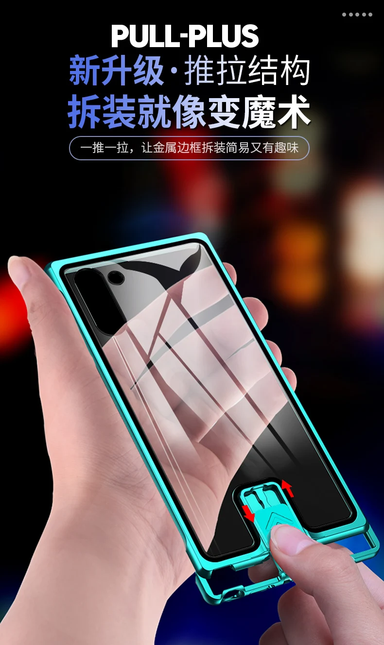 Металлический Чехол-бампер Beyour для samsung Note 10 Plus, противоударный чехол из закаленного стекла для samsung S10 Plus, чехол для телефона s Note 9